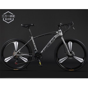 上海永久牌700C公路车自行车赛车变速碟刹男女学生破风弯把的单车