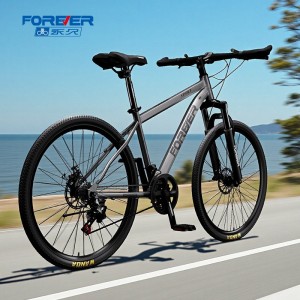 永久山地车自行车男女通用学生青少年初高中生越野减震超轻快单车