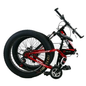 沙滩车雪地自行车折叠双减震变速碟刹山地车26寸4.0宽轮胖胎