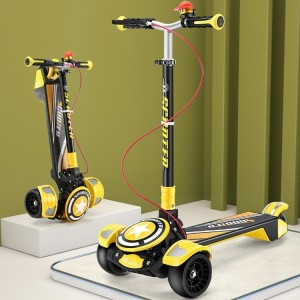 New large kids scooter big kid scooter three four wheel adult scooter foldable