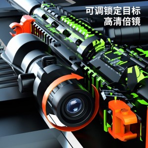 软弹手动连发可发射抖音同款吃鸡冲锋机关枪突击抢儿童玩具枪