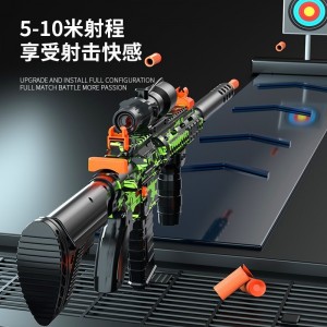 软弹手动连发可发射抖音同款吃鸡冲锋机关枪突击抢儿童玩具枪