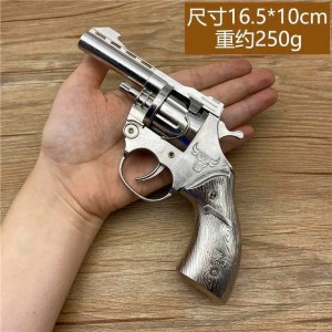 左轮砸响炮全金属合金纸炮子枪抖音快手同款火柴枪儿童玩具砸响枪