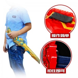 儿童男孩尖刀连模型套装水弹刀枪两用手动上膛发射水晶弹玩具枪