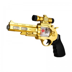 儿童电动音乐声光玩具枪左轮手枪仿真小男孩宝宝摆摊夜市货源