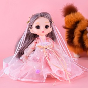 17厘米公仔玩具萌趣洋娃娃换装服饰衣服女孩礼物