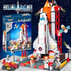 兼容乐高航天飞机军事积木坦克航母军舰模型男孩拼装益智玩具