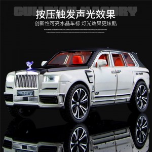 1/32仿真合金声光回力儿童玩具汽车模型摆件劳斯库里南迈沙锐莱斯