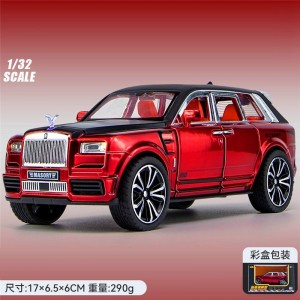 1/32仿真合金声光回力儿童玩具汽车模型摆件劳斯库里南迈沙锐莱斯