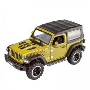仿真合金越野车模型三挡声光回力儿童玩具摆件1/32吉普卢比肯