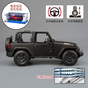 模仿真合金汽车模型摆件男孩玩具1:18吉普越野车