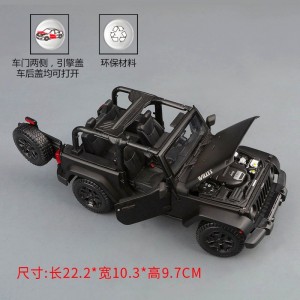 模仿真合金汽车模型摆件男孩玩具1:18吉普越野车