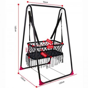 婴儿摇篮 双胞胎哄娃摇床 全棉手工编织 秋千摇椅