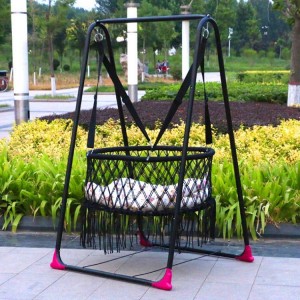 婴儿摇篮 双胞胎哄娃摇床 全棉手工编织 秋千摇椅