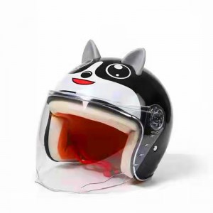 儿童卡通头盔冬季半盔透气保暖时尚可爱舒适