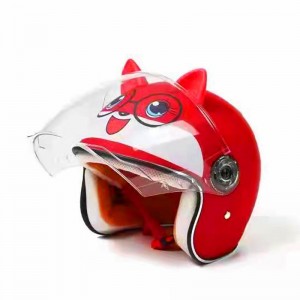 儿童卡通头盔冬季半盔透气保暖时尚可爱舒适