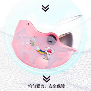 工厂头盔儿童头盔电动车头盔夏季防晒男孩女孩电瓶轻便安全帽