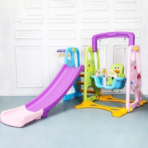 儿童室内家用多种功能滑滑梯宝宝组合0-1-3-6岁滑梯秋千塑料玩具