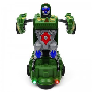 Transformable robot electric model fights against cross-border stalls, children's toys, same universal tank