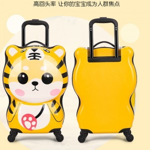 logo印制新款立体小老虎旅行箱18寸卡通小学生行李箱儿童 拉杆箱