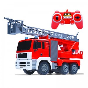 Remote control fire truck sprinkler ladder fire fighting engineering vehicle charging boy child toy model