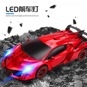 Voice-activated Transformers robot electric boy racing children's remote control toy car