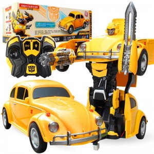 Transformable Bumblebee Transformable Remote Control Car Gesture Sensing Transforming Robot Kids Toy 3-7