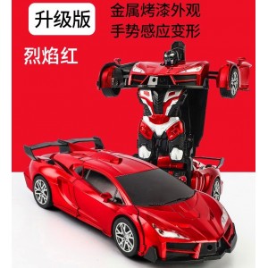 玩具车儿童充电RC电动汽车赛车2.4G遥控车感应变形遥控汽车