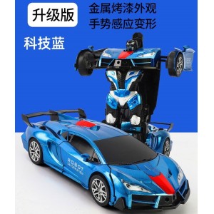 玩具车儿童充电RC电动汽车赛车2.4G遥控车感应变形遥控汽车