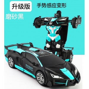 玩具车儿童充电RC电动汽车赛车2.4G遥控车感应变形遥控汽车