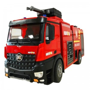 Large van sprinkler fire engine 22 channel remote control fire extinguishing RC remote control rescue vehicle children's toy