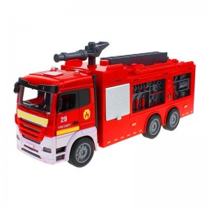 Acousto-optic inertial ladder fire rescue vehicle cross-border children's large car boy toy new simulation model
