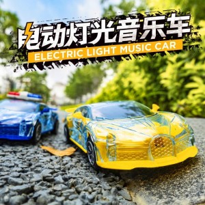 炫酷发光儿童玩具万向车音乐跑车警察车模型夜市地摊玩具