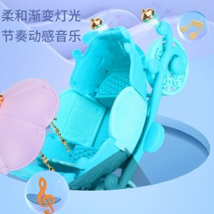冰雪童话梦幻马车城堡别墅房间双层床家具女孩过家家玩具