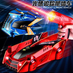 感应追光爬墙车儿童灯光漂移车充电编程RC遥控特技车男孩玩具