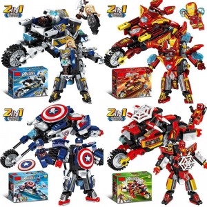 兼容乐高积木哈雷摩托车机械狂飙拼装玩具男孩川崎机车模型摆件