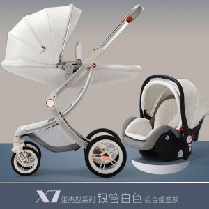 婴儿推车可坐可躺双向轻便折叠高景观新生儿童宝宝手推车