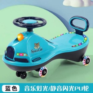 儿童扭扭车 带音乐灯光静音闪光轮1-7岁 男女宝宝溜溜车