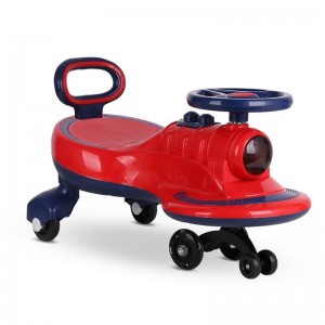 Children's scooter, female and male, anti-rollover music, baby car, one-year-old baby, slippery girl, girl, swing, new roller roller