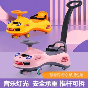 Children's scooter yo-yo anti-rollover music light baby glide walker 2-8 stroller for boys and girls