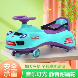 Children's scooter yo-yo anti-rollover music light baby glide walker 2-8 stroller for boys and girls