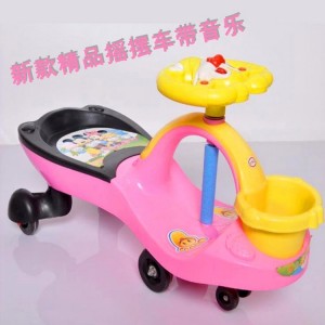 Stroller with music, boutique swing car, new children's scooter, 1-3 year old yo-yo, niu niu car, children
