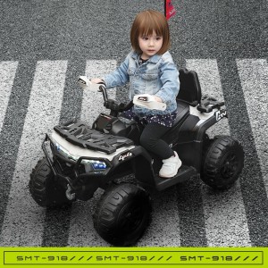 新款儿童遥控电动车汽车小孩可坐人充电沙滩车