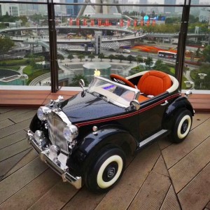 新款儿童电动汽车老爷车加大可遥控宝宝玩具小孩4轮汽车可坐人