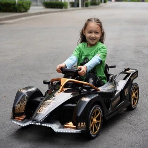 新款卡丁车儿童电动车四轮漂移车遥控男女小孩充电玩具汽车可坐人