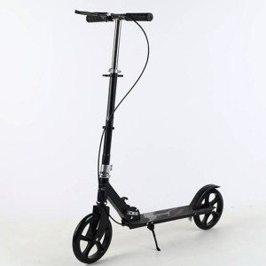 成人手刹滑板车儿童踏板车青少年上班平衡车大轮二轮可折叠代步车