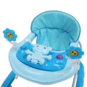 rubber wheel baby walker product learning adjustable baby walker boy and girl music