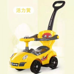 儿童四轮滑行车手推车小孩可坐滑行溜溜车音乐扭扭车