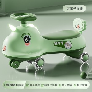 新款扭扭车1-6岁男女宝宝可坐大人静音轮摇摆独角防侧翻溜溜