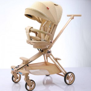 2025款一键折叠婴儿车方便运输汽车或飞机行李架安全材质婴儿车带灯